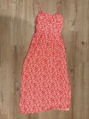 Lily Rose Red and White Floral Maxi